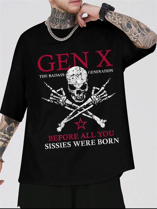 
                  
                    “GEN X – The Badass Generation” Skull & Crossbones Tee – Unisex Black Graphic T-Shirt
                  
                