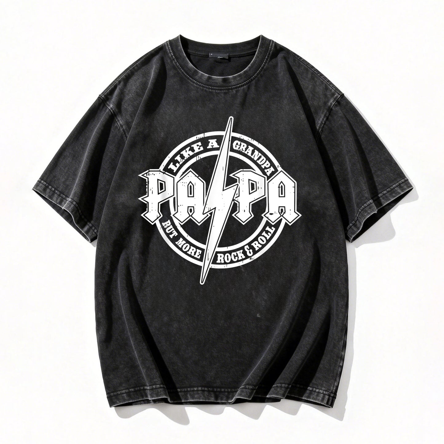 papa-like-a-grandpa-but-more-rock-and-roll-vintage-washed-oversized-tee-black-retro-graphic-shirt
