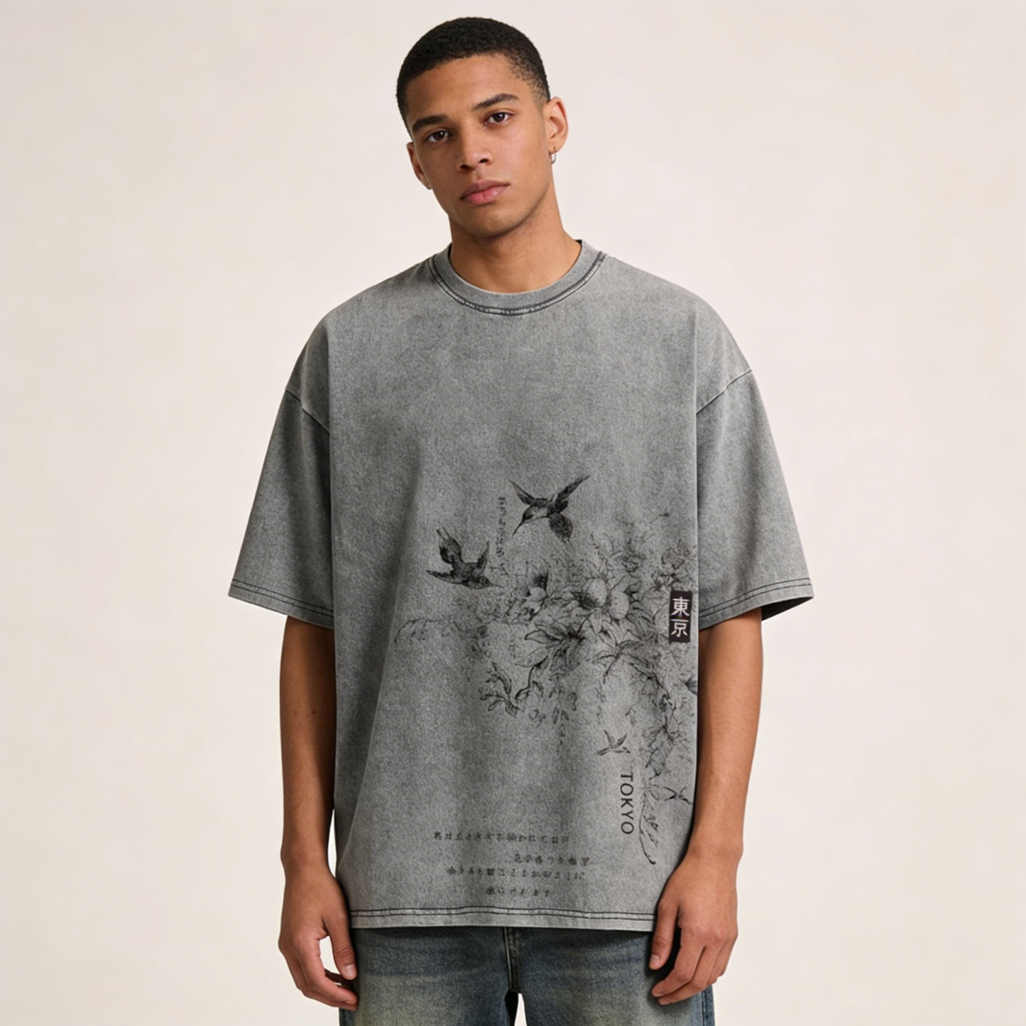 tokyo-birds-floral-japanese-art-acid-wash-oversized-tee-grey-vintage-streetwear
