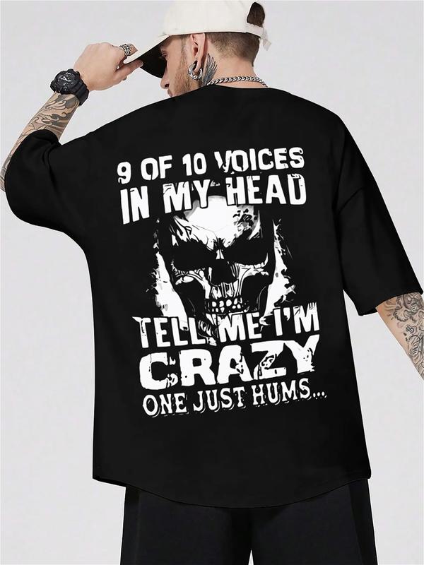 
                  
                    "Voices in My Head" Skull Graphic Tee – Black Unisex T-Shirt
                  
                