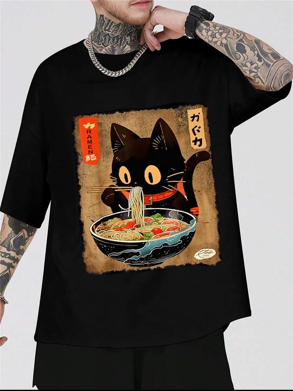 
                  
                    "Ramen Cat" Japanese Streetwear Tee – Black Unisex T-Shirt
                  
                