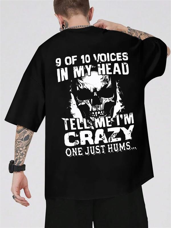
                  
                    "Voices in My Head" Skull Graphic Tee – Black Unisex T-Shirt
                  
                