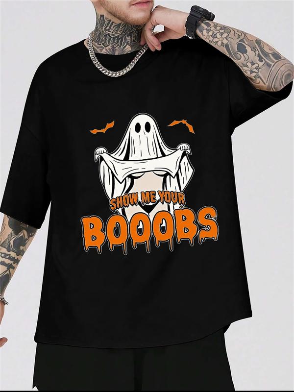 
                  
                    Funny Halloween Ghost Shirt – “Show Me Your Booobs” Tee for Adults
                  
                
