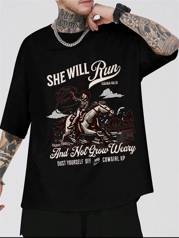 
                  
                    “Cowgirl Up – Isaiah 40:31” Western Faith Tee  Unisex Black T-Shirt
                  
                