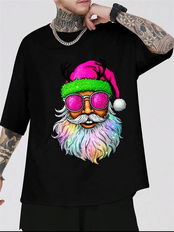 
                  
                    "Rainbow Santa" Christmas Graphic Tee – Black Unisex T-Shirt
                  
                