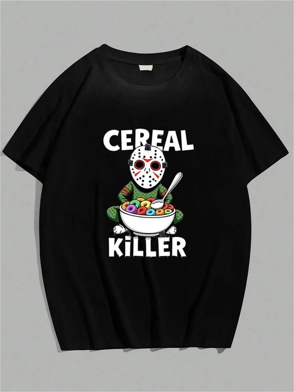 Cereal Killer Shirt – Funny Jason Horror Parody Tee for Halloween Fans
