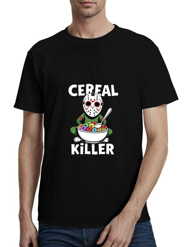 Cereal Killer Shirt – Funny Jason Horror Parody Tee for Halloween Fans