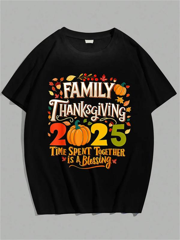 Family Thanksgiving Shirt – “Time Spent Together” Fall Tee