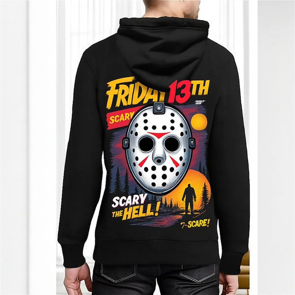 Friday the 13th Hoodie – Jason Voorhees Horror Sweatshirt for Fans
