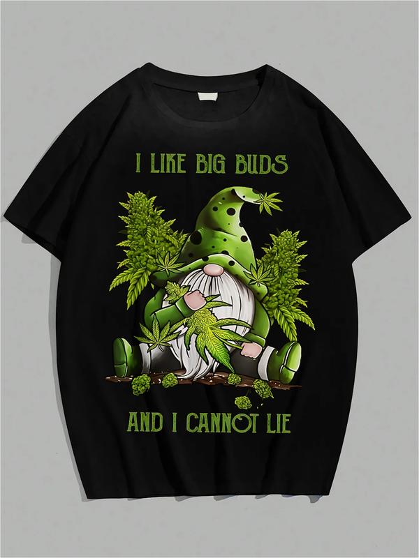 Funny “Big Buds Gnome” Cannabis Tee – Black Unisex T-Shirt  Weed Humor Shirt