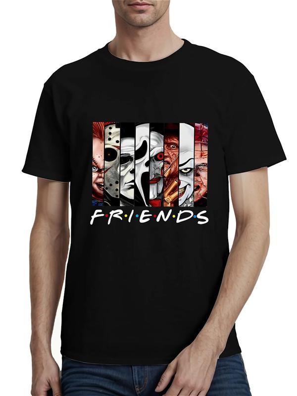 Horror “Friends” Shirt – Scary Movie Villains Tees for Halloween Fans