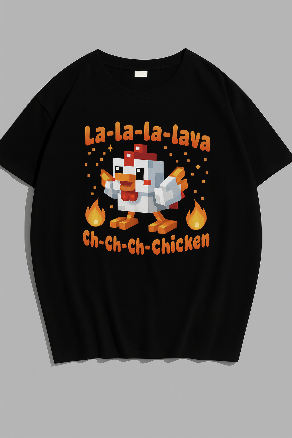 Lava Chicken Tee– Funny Pixel Art Gaming Sweatshirt for Fans