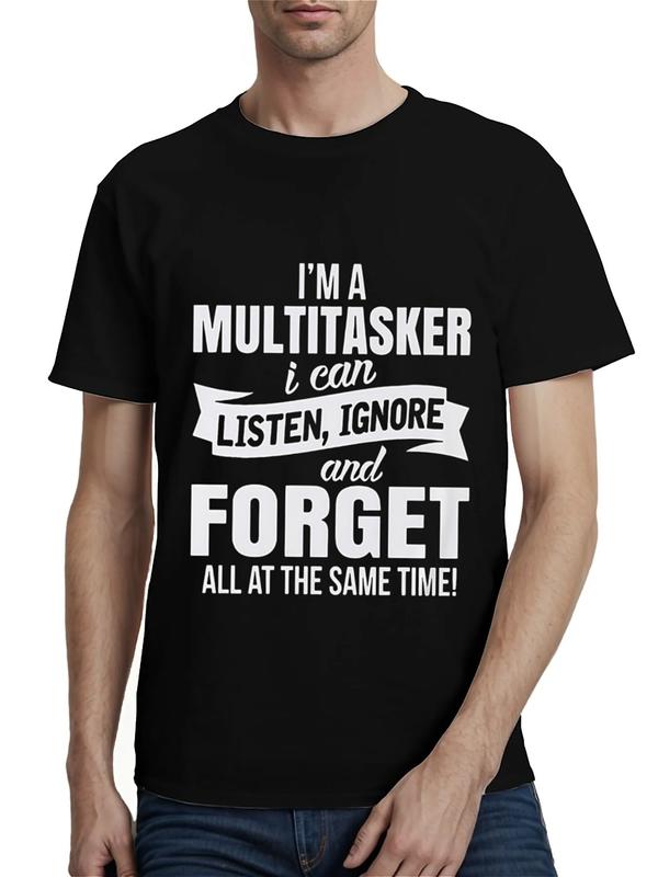 “Multitasker Mode” Funny Tee – Black Cotton Unisex T-Shirt  Humor Graphic Shirt