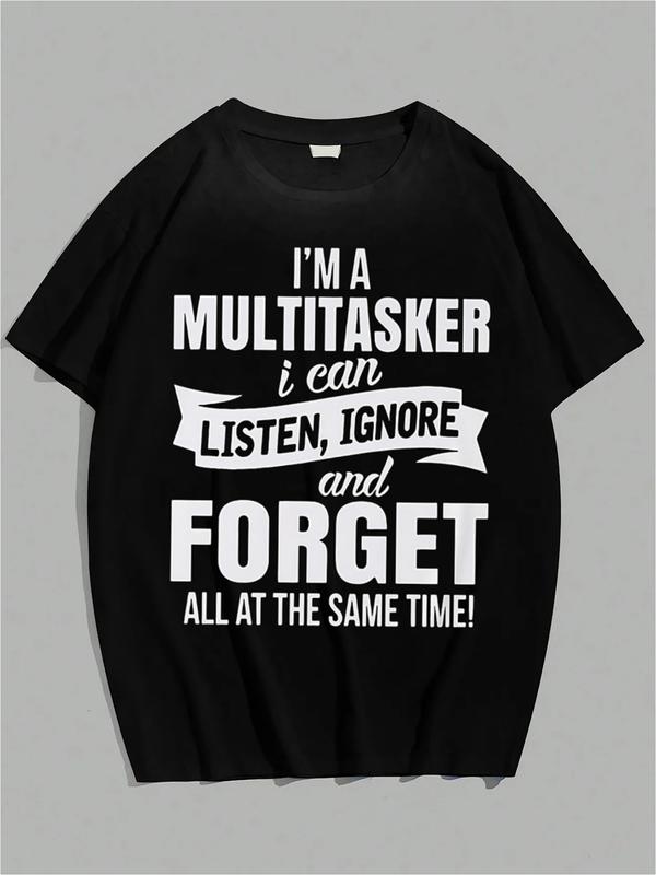 “Multitasker Mode” Funny Tee – Black Cotton Unisex T-Shirt  Humor Graphic Shirt
