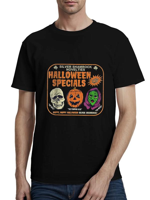 Silver Shamrock Halloween Shirts – Retro Horror Mask Tee
