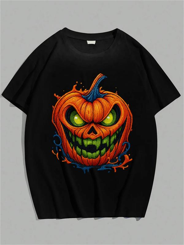 Vintage Halloween Pumpkin Shirt – Retro Jack-o'-Lantern Tee