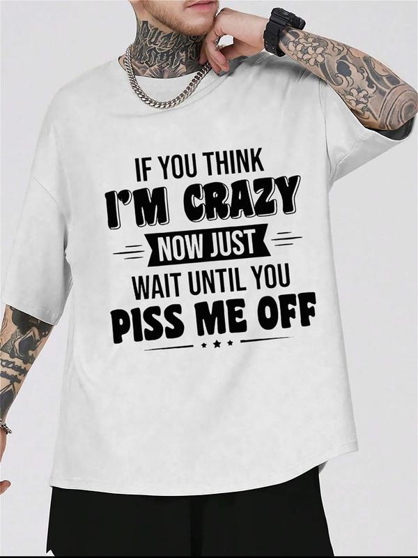 
                  
                    "Crazy Until Provoked" Funny Graphic Tee – White Unisex T-Shirt
                  
                