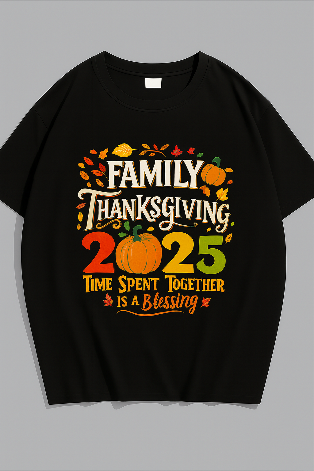 
                  
                    Family Thanksgiving Shirt – “Time Spent Together Is a Blessing” Fall Tee
                  
                