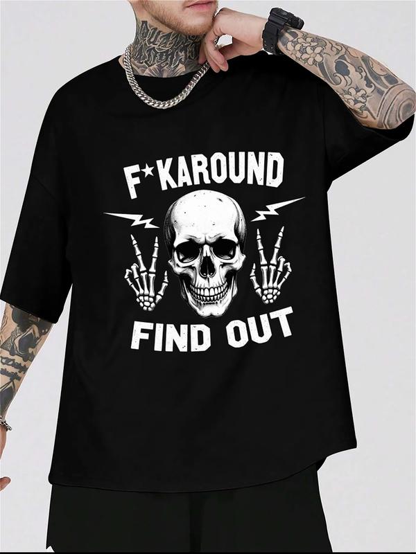 
                  
                    “F★K Around, Find Out” Skull & Middle Finger Tee – Unisex Black Graphic T-Shirt
                  
                