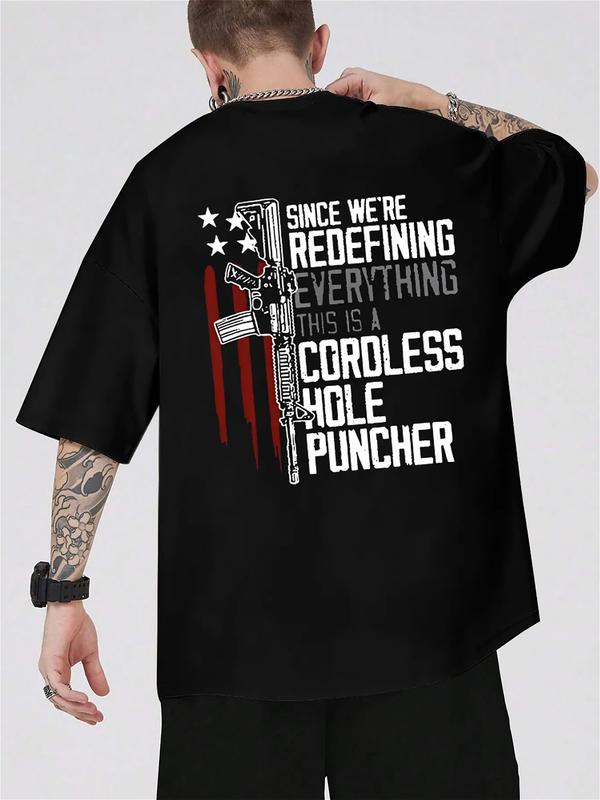 
                  
                    "Cordless Hole Puncher" Rifle Graphic Hoodie – Black Unisex Pullover with Skeleton Hand & Red Stripes
                  
                