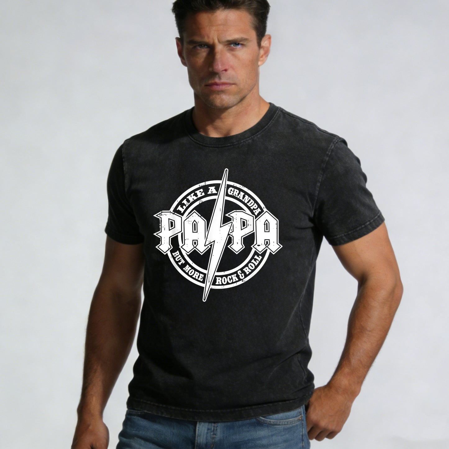 papa-like-a-grandpa-but-more-rock-and-roll-vintage-washed-oversized-tee-black-retro-graphic-shirt
