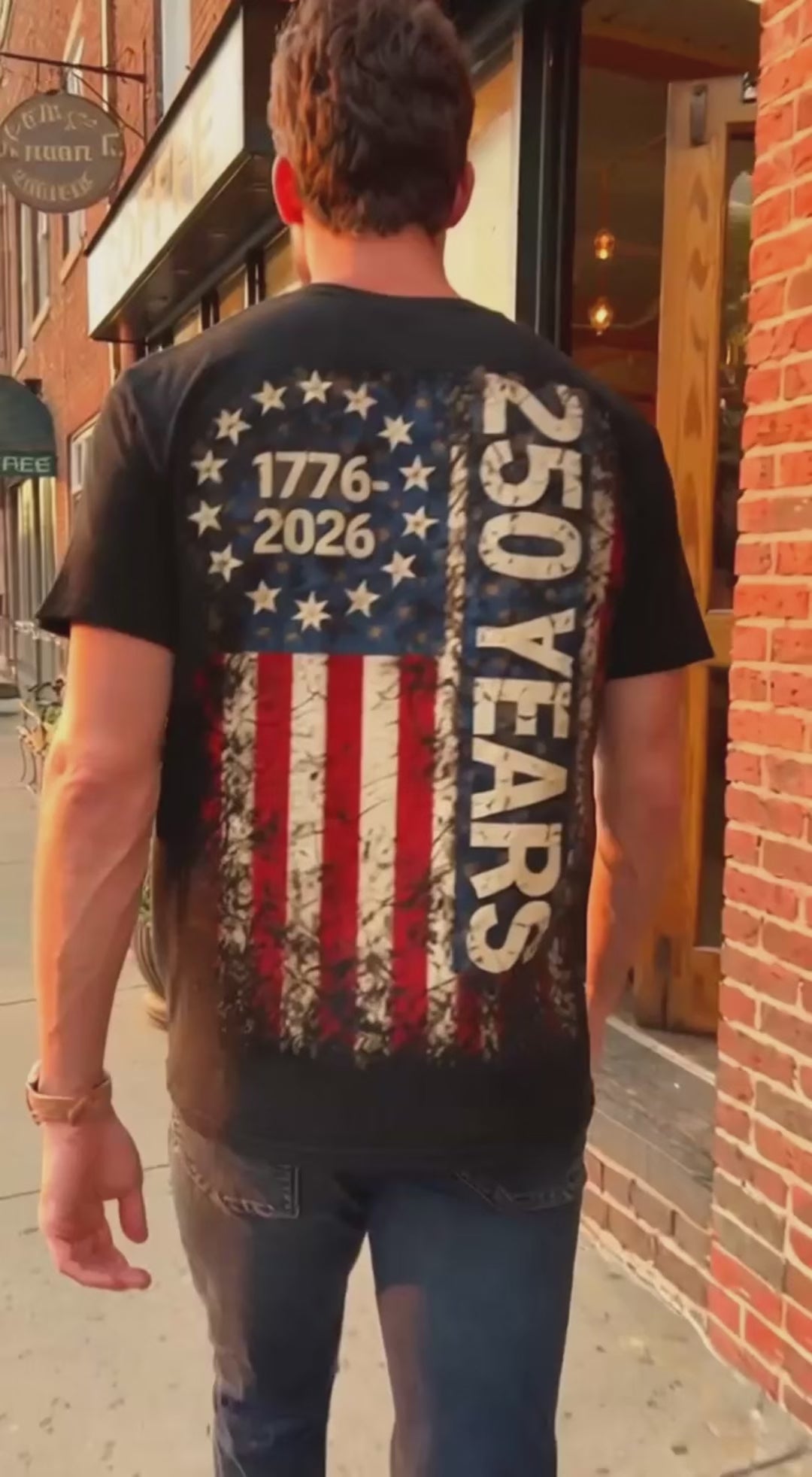 Men's 250 Years USA 1776-2026 Patriotic T-Shirt, 250th Anniversary of America Distressed Flag Tee, 4th of July 2026 Patriotic Oversized T-Shirt, USA 250th Anniversary Summer Beach Shirt