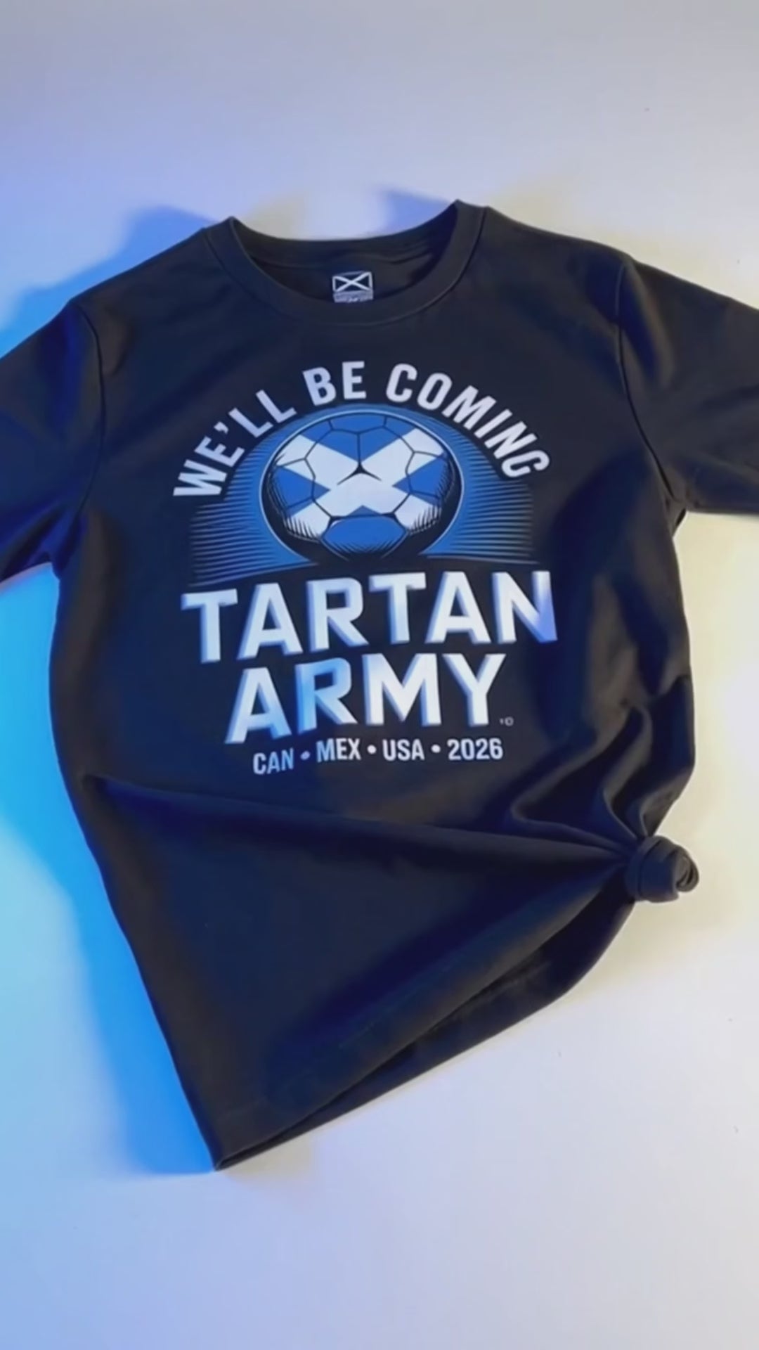 Men's Scotland Tartan Army Soccer Fan T-Shirt, We'll Be Coming Scottish Flag Football Tee, Unisex CAN MEX USA 2026 Sports Top, Scotland National Team Fan Shirt
